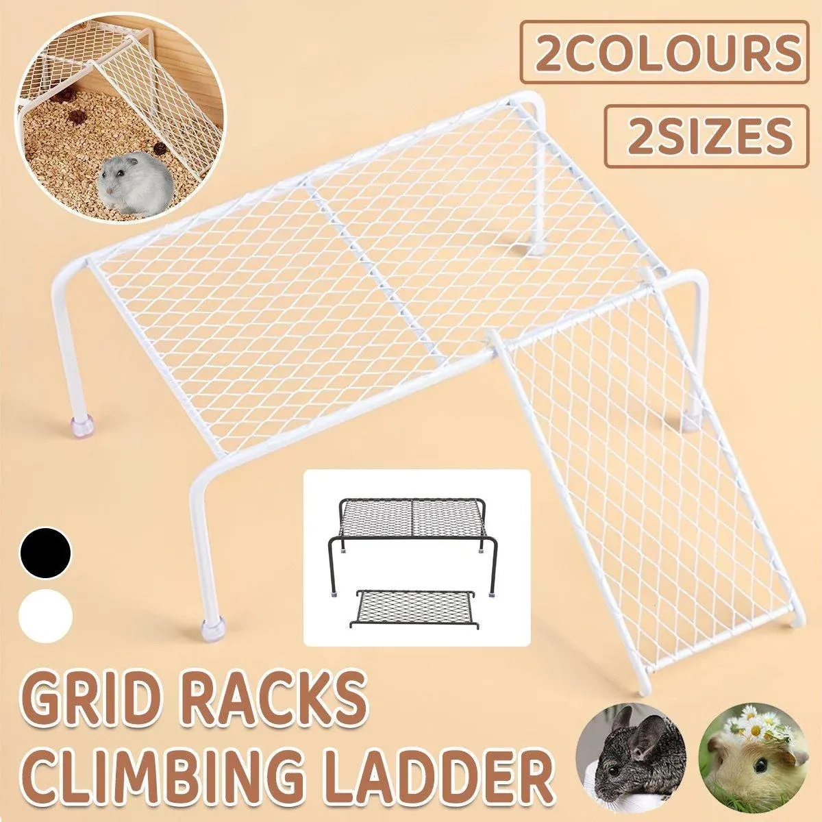 Metal Iron Chicken Feeding Ladder Grid Shelving Landscaping Platform Supplies view 2