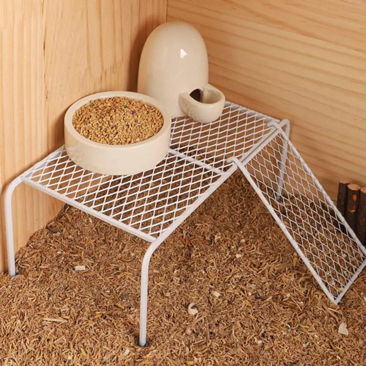 Metal Iron Chicken Feeding Ladder Grid Shelving Landscaping Platform Supplies view 7