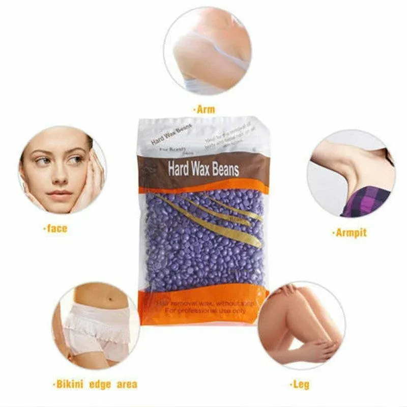 300G Hard Wax Bean No Strip No Pain Hot Film Body Waxing Hair Removal view 8