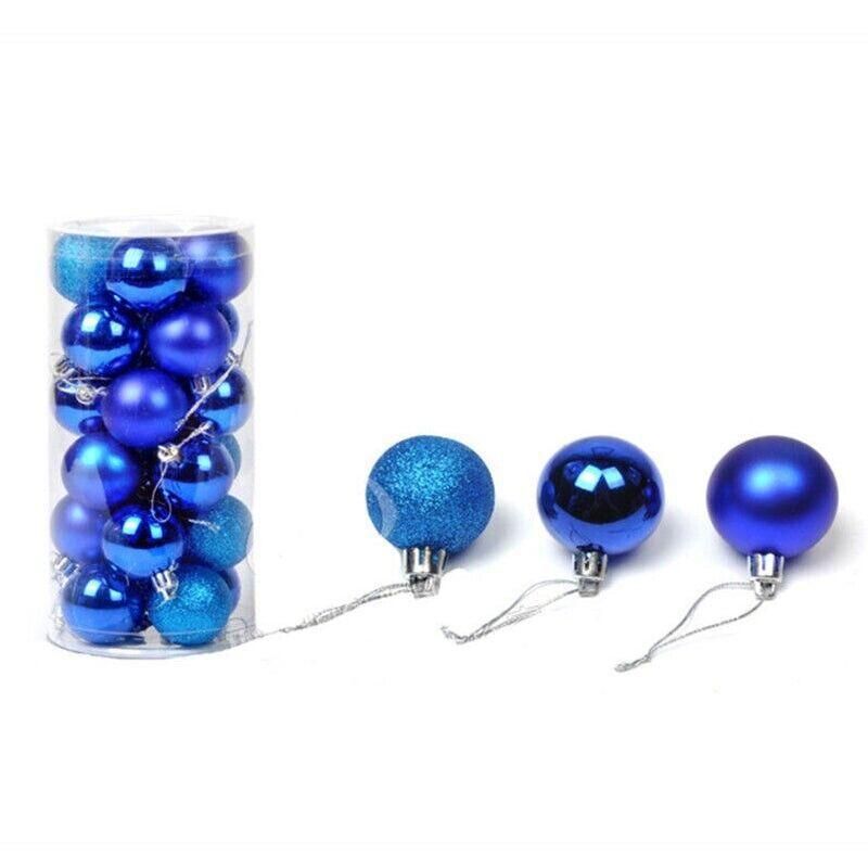 24Pcs/Pack Christmas Tree Xmas Balls Decorations Baubles Party Wedding — image 1