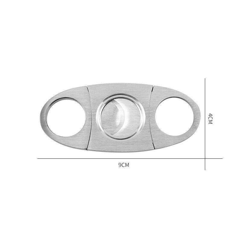 Cigar Cutter Double Blades Knife Scissors Stainless Steel Tobacco Tool view 4