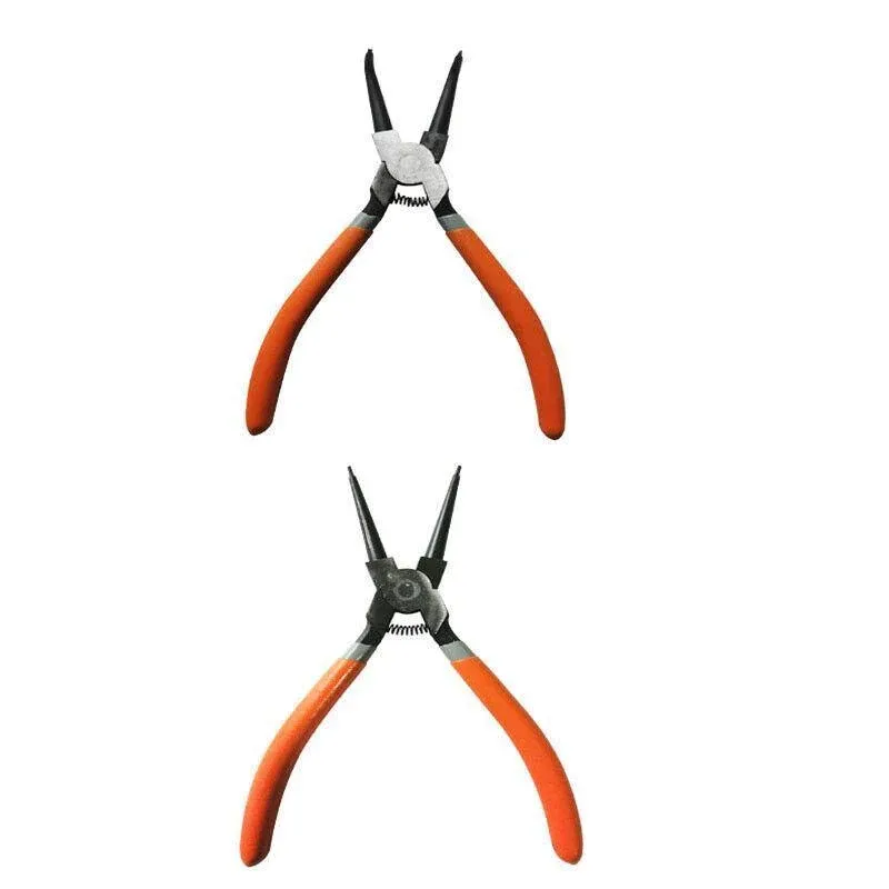 4 Pcs 7inch Circlip Plier Snap Ring Pliers Heavy Duty External Internal With Pouch view 7