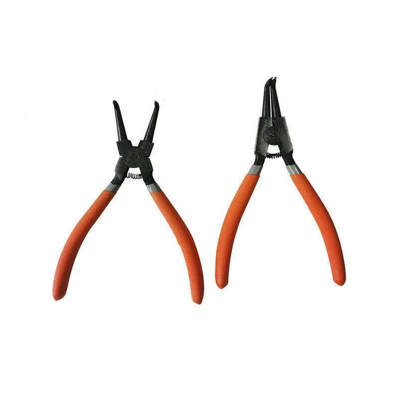 4 Pcs 7inch Circlip Plier Snap Ring Pliers Heavy Duty External Internal With Pouch view 11