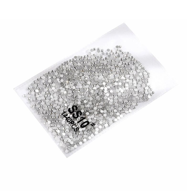 1440Pcs Glitter Rhinestones Crystal Flat Clear Bottom Glass Nail Art Nail