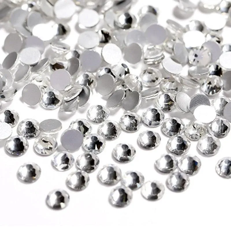 1440Pcs Glitter Rhinestones Crystal Flat Clear Bottom Glass Nail Art Nail view 7
