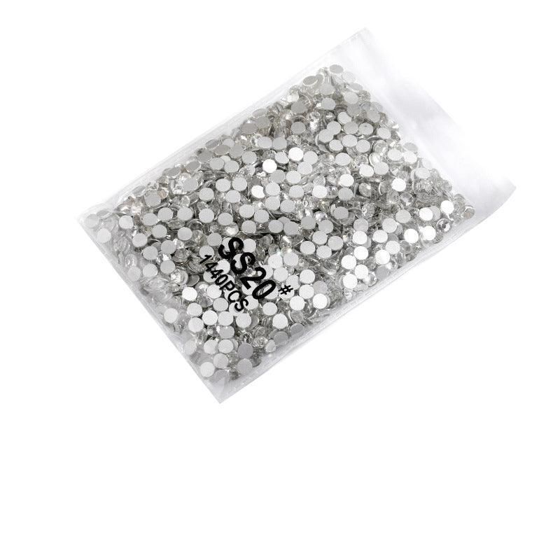 1440Pcs Glitter Rhinestones Crystal Flat Clear Bottom Glass Nail Art Nail