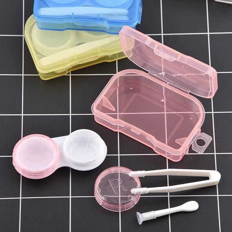 Lens Storage Case with Applicator Kit Tweezers Soft Tip Tool for Contact Eye view 5