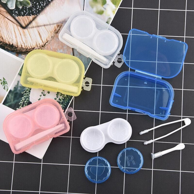 Lens Storage Case with Applicator Kit Tweezers Soft Tip Tool for Contact Eye view 6