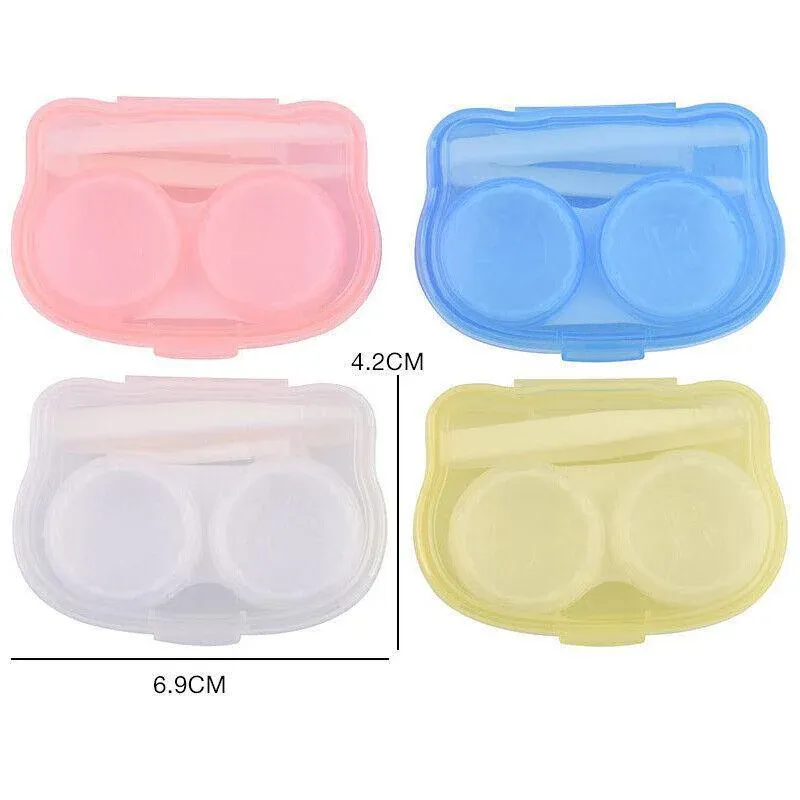 Lens Storage Case with Applicator Kit Tweezers Soft Tip Tool for Contact Eye view 11