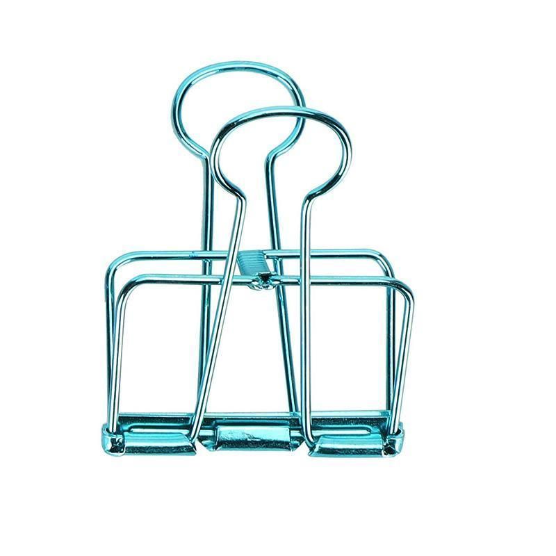 Solid Color Hollow Out Swallowtail Metal Binder Bookmark Clips Office Supplies view 10