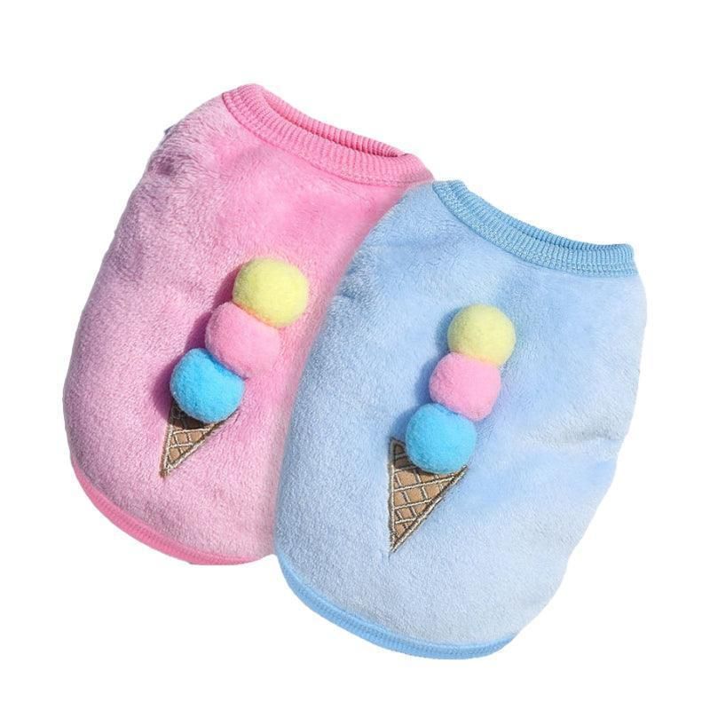 S Size Warm Winter Dog Clothes Soft Fleece Dog Jacket Pet Coat Sweater Cat view 7