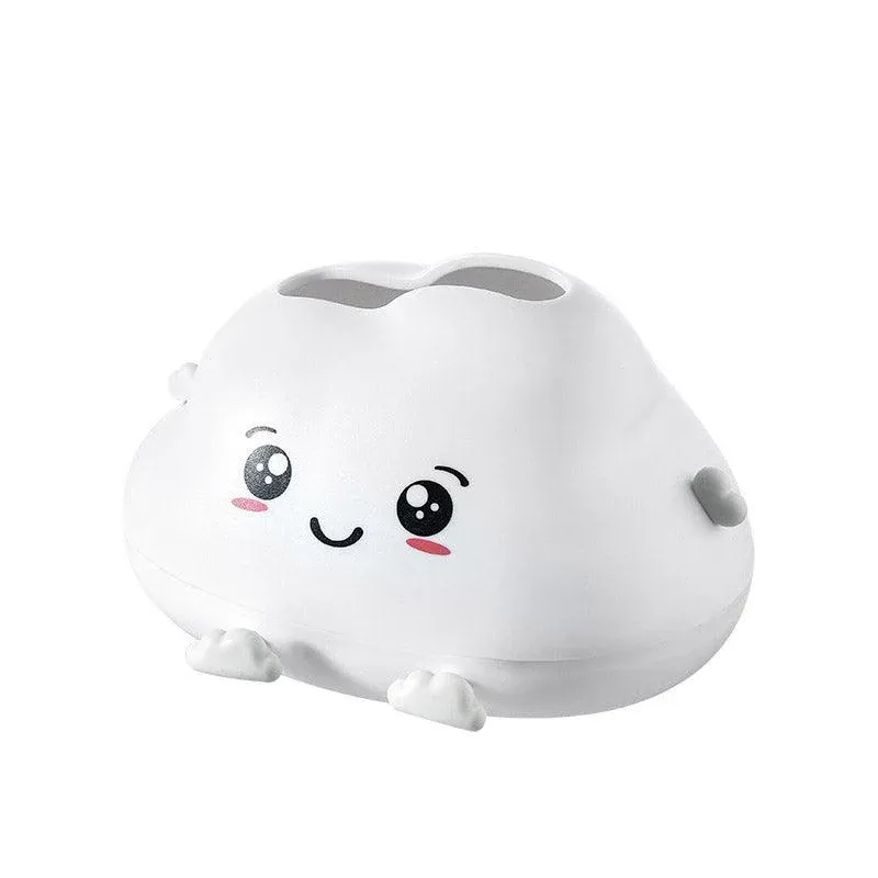 Cute Cartoon Clouds Plastic Tissue Box Desktop Drawer Organizer Storage Box view 2