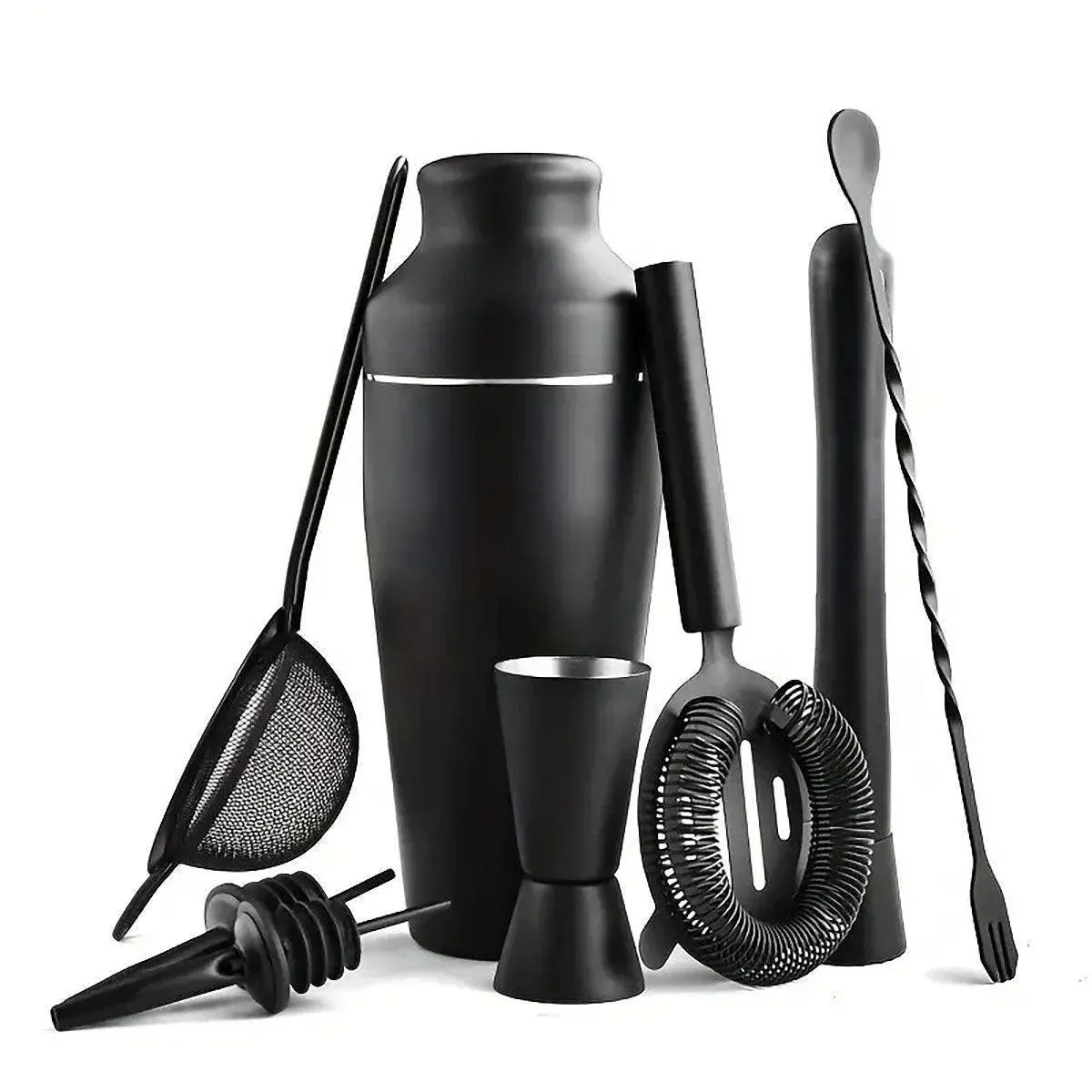 8PCS/700ML Stainless Steel Cocktail Shaker Bartender Tools Set Bar Supplies view 12