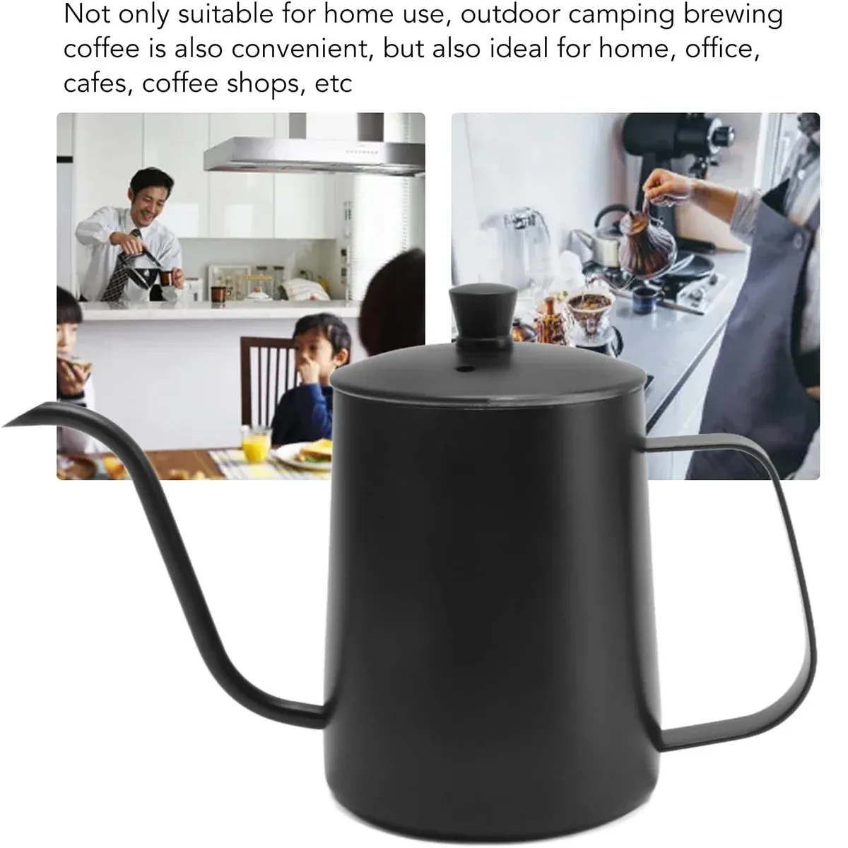 Hand Drip Coffee Pot Stainless Steel Fine Spout Hanging Ear Filter Cup Kettle view 8