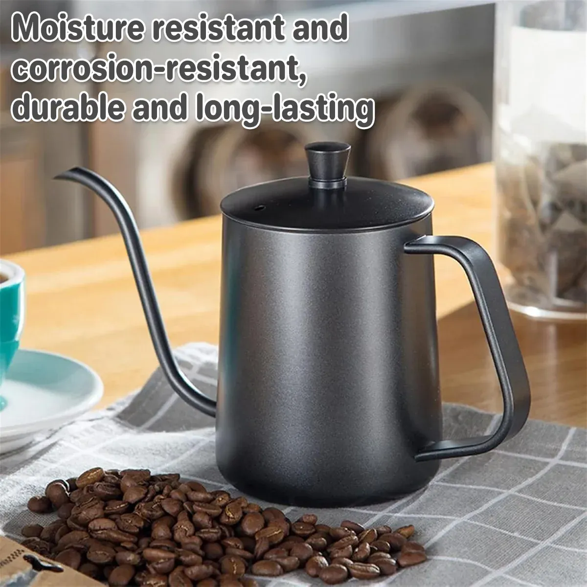 Hand Drip Coffee Pot Stainless Steel Fine Spout Hanging Ear Filter Cup Kettle view 12