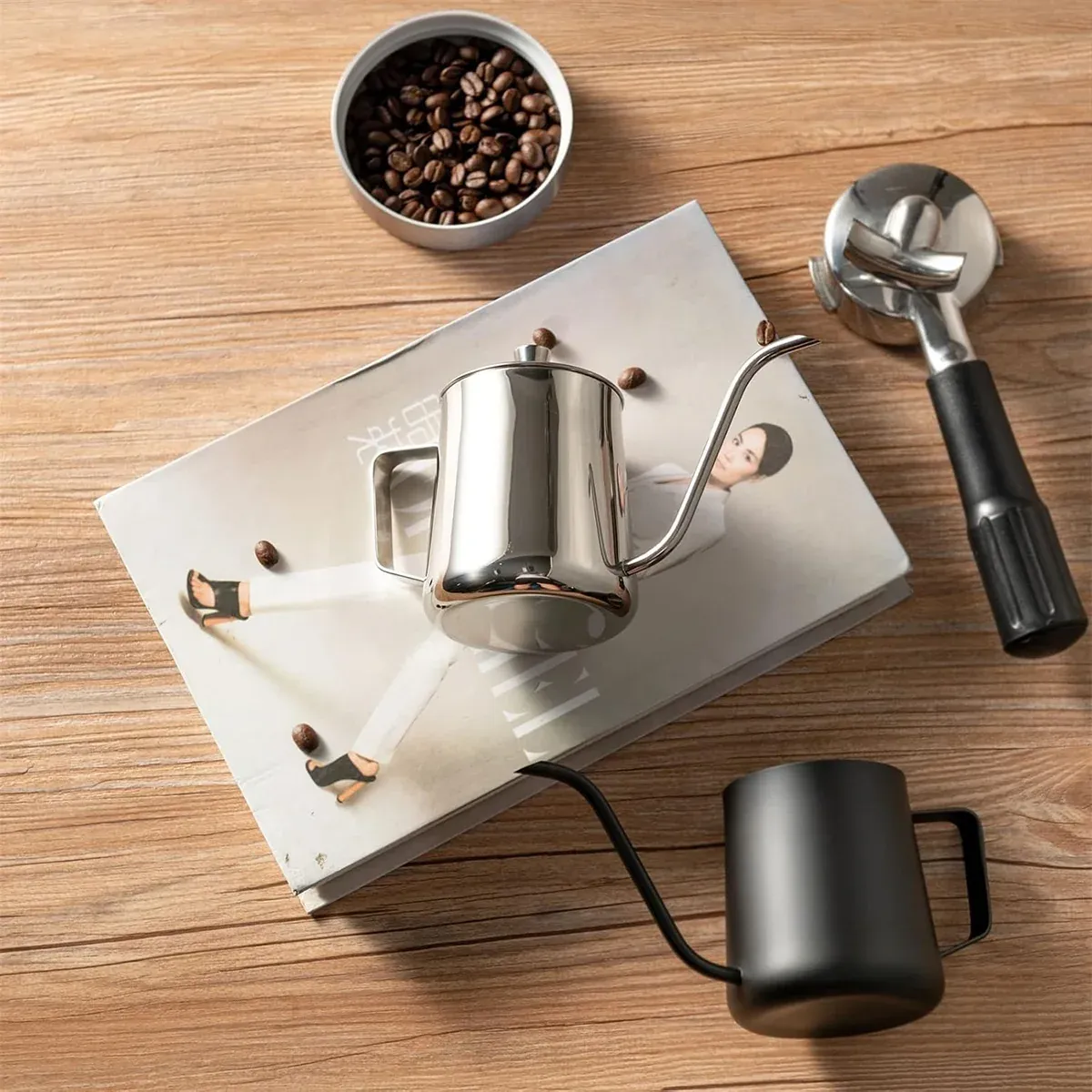Hand Drip Coffee Pot Stainless Steel Fine Spout Hanging Ear Filter Cup Kettle view 15