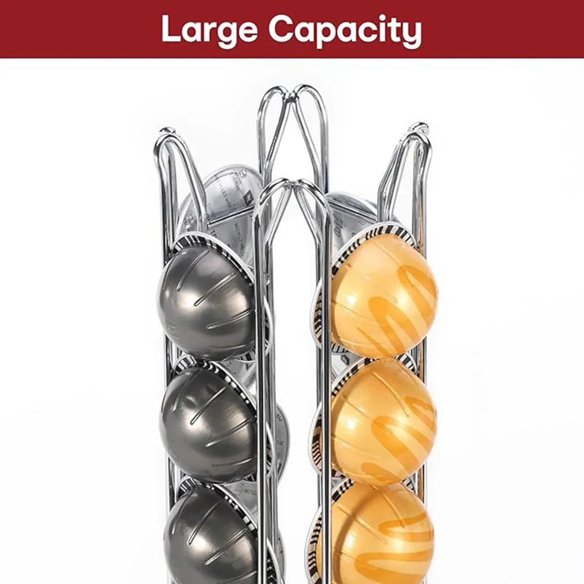 24 Coffee Capsule Holder Rack Storage Stand Pod Display Organizer Shelf Kitchen view 7