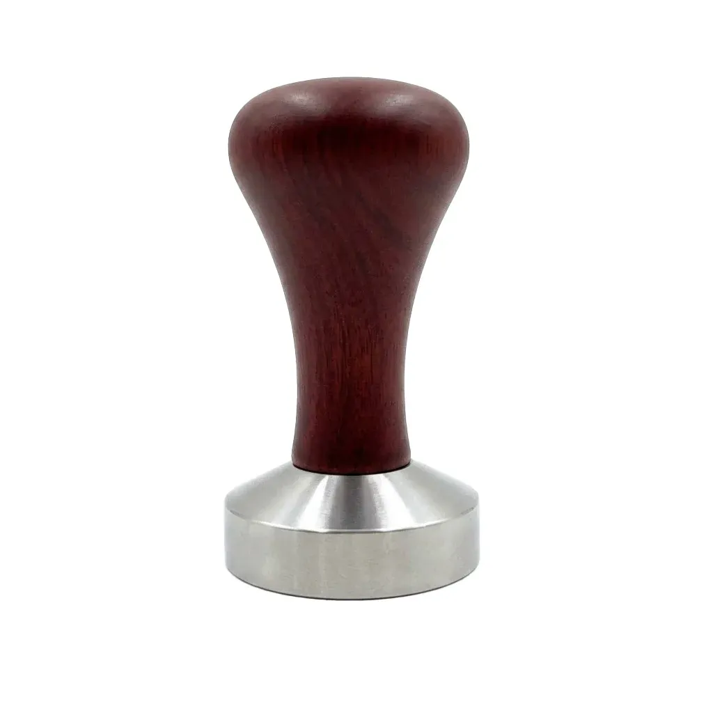 51mm Coffee Tamper Aluminum Alloy Base Wooden Handle for Espresso Machine view 2