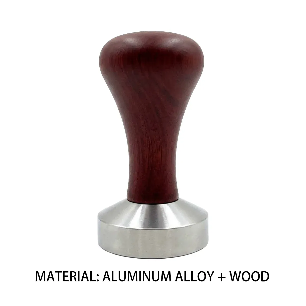 51mm Coffee Tamper Aluminum Alloy Base Wooden Handle for Espresso Machine view 11