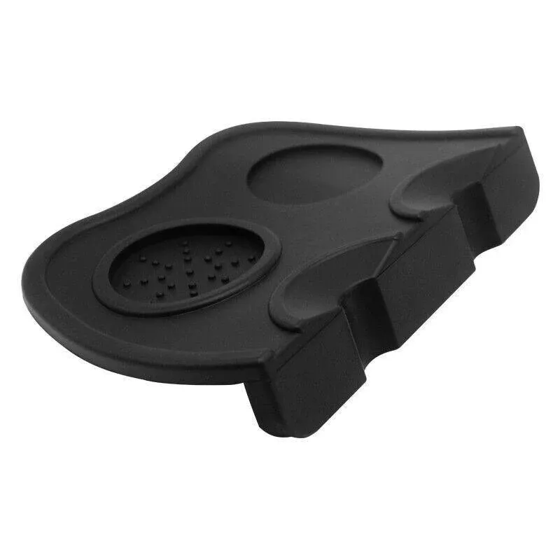 Double Slot Silicone Coffee Tamper Mat | Non-Slip Corner Tamping Pad 21×15×4cm view 2