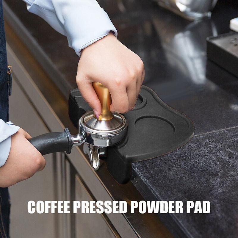 Double Slot Silicone Coffee Tamper Mat | Non-Slip Corner Tamping Pad 21×15×4cm view 4