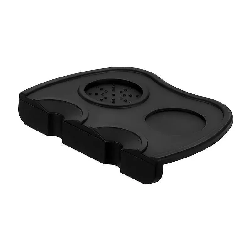 Double Slot Silicone Coffee Tamper Mat | Non-Slip Corner Tamping Pad 21×15×4cm view 10