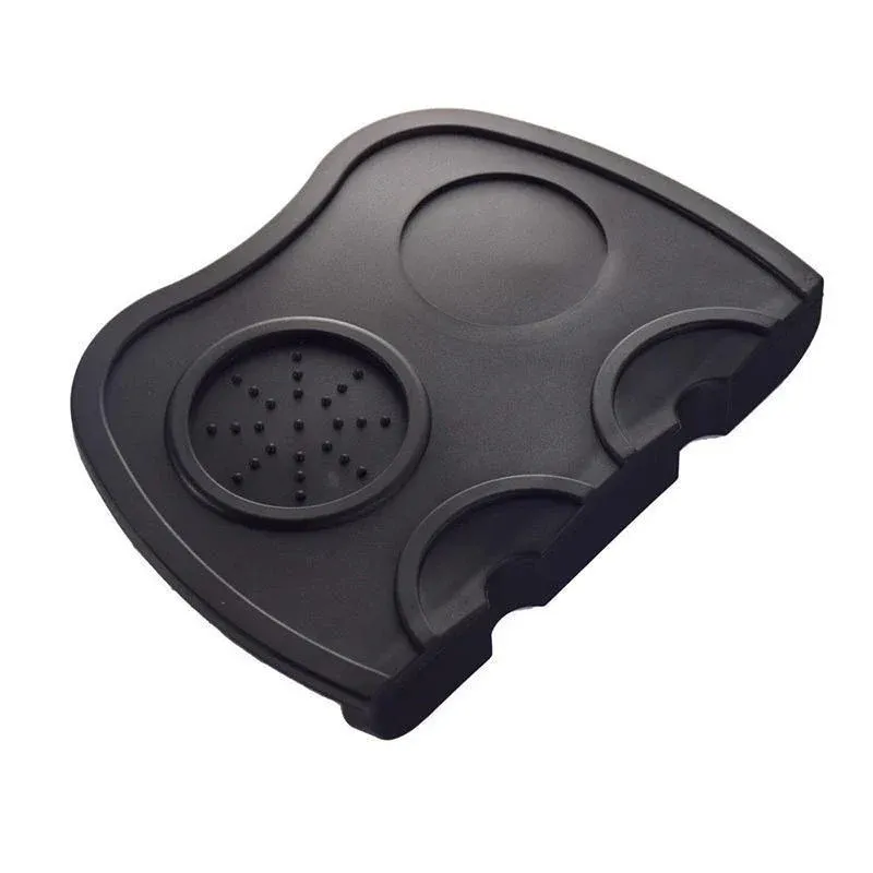 Double Slot Silicone Coffee Tamper Mat | Non-Slip Corner Tamping Pad 21×15×4cm view 13