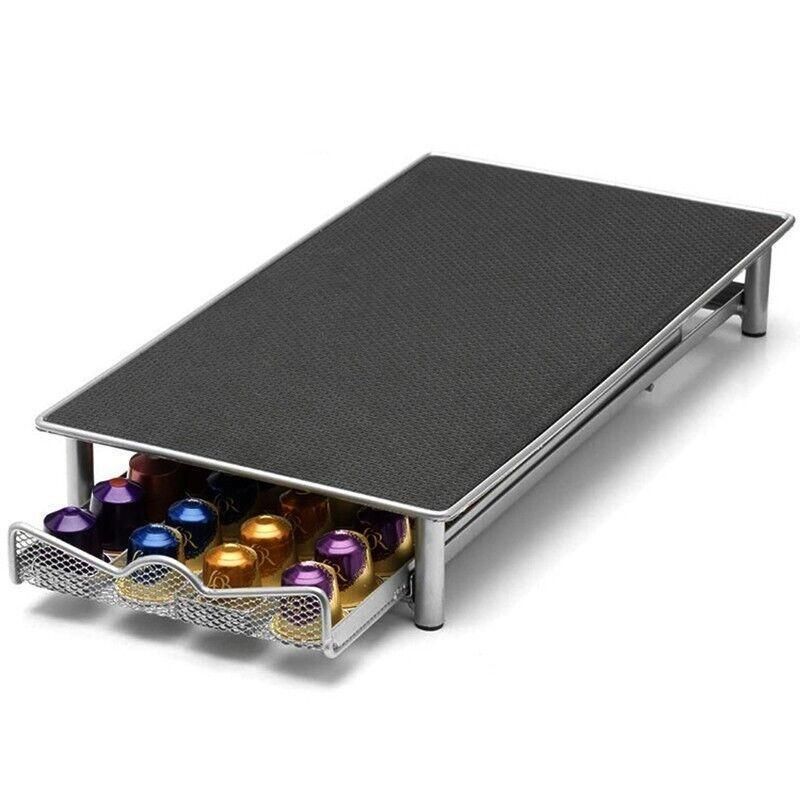 Coffee Capsule Drawer Holder for 40 Nespresso Pods with Non-Slip Top Rack view 8
