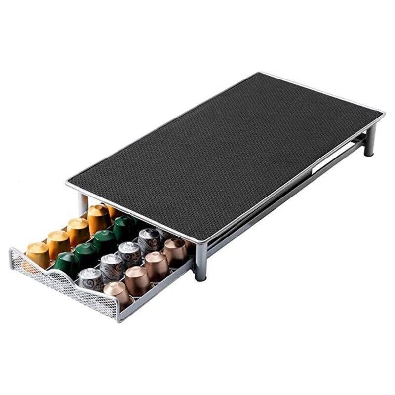 Coffee Capsule Drawer Holder for 40 Nespresso Pods with Non-Slip Top Rack view 9