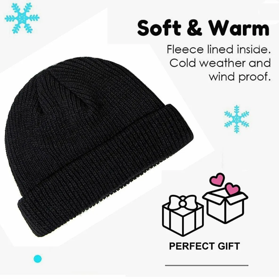 Men Women Mini Fisherman Beanie Winter Spring Hat Soft Knitted Docker Skull view 9