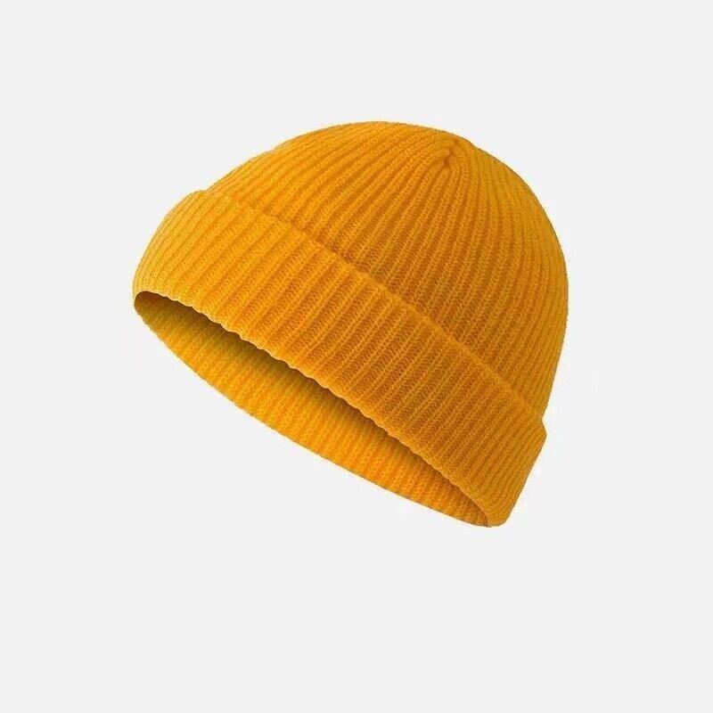 Men Women Mini Fisherman Beanie Winter Spring Hat Soft Knitted Docker Skull view 12