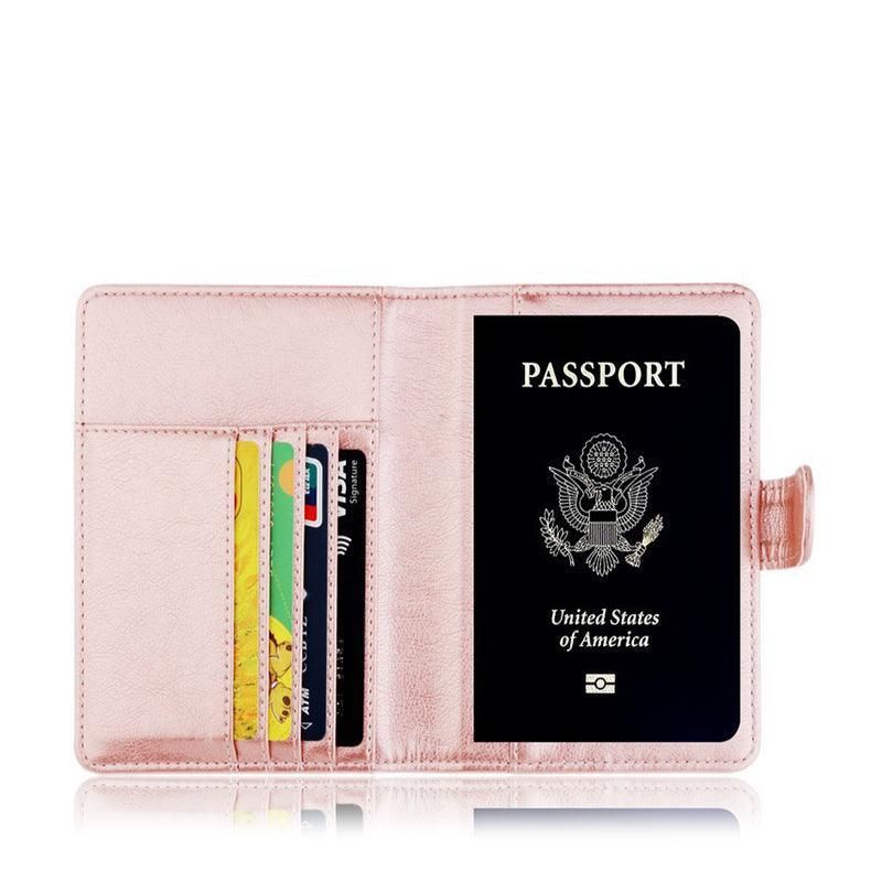 RFID Passport Holder Slim Leather Travel Wallet ID Card Cover Case for Men view 12