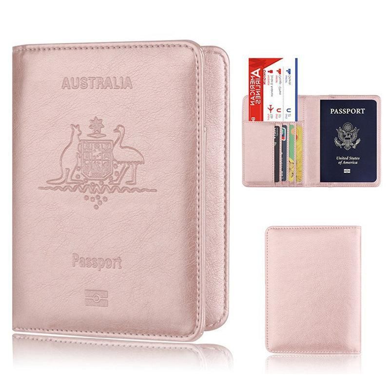 RFID Passport Holder Slim Leather Travel Wallet ID Card Cover Case for Men view 14