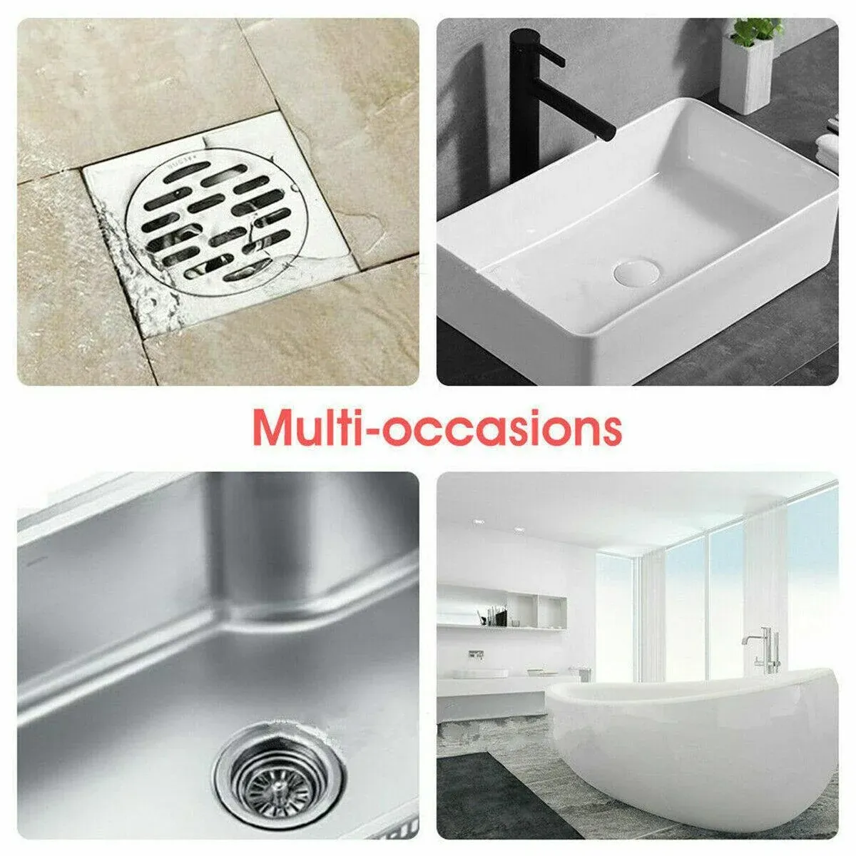 New Bathroom Drain Hair Catcher Bath Stopper Sink Strainer Shower Filter view 5