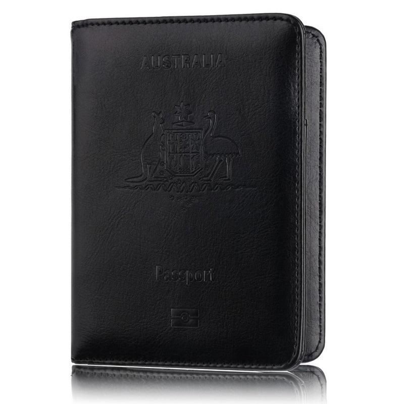 RFID Passport Holder Slim Leather Travel Wallet ID Card Cover Case for Men view 9