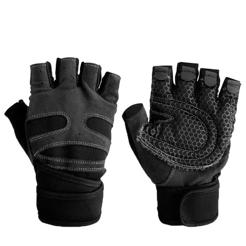 L Size Weight Lifting Gloves Gym Bodybuilding Fitness Workout Cycling Crossfit