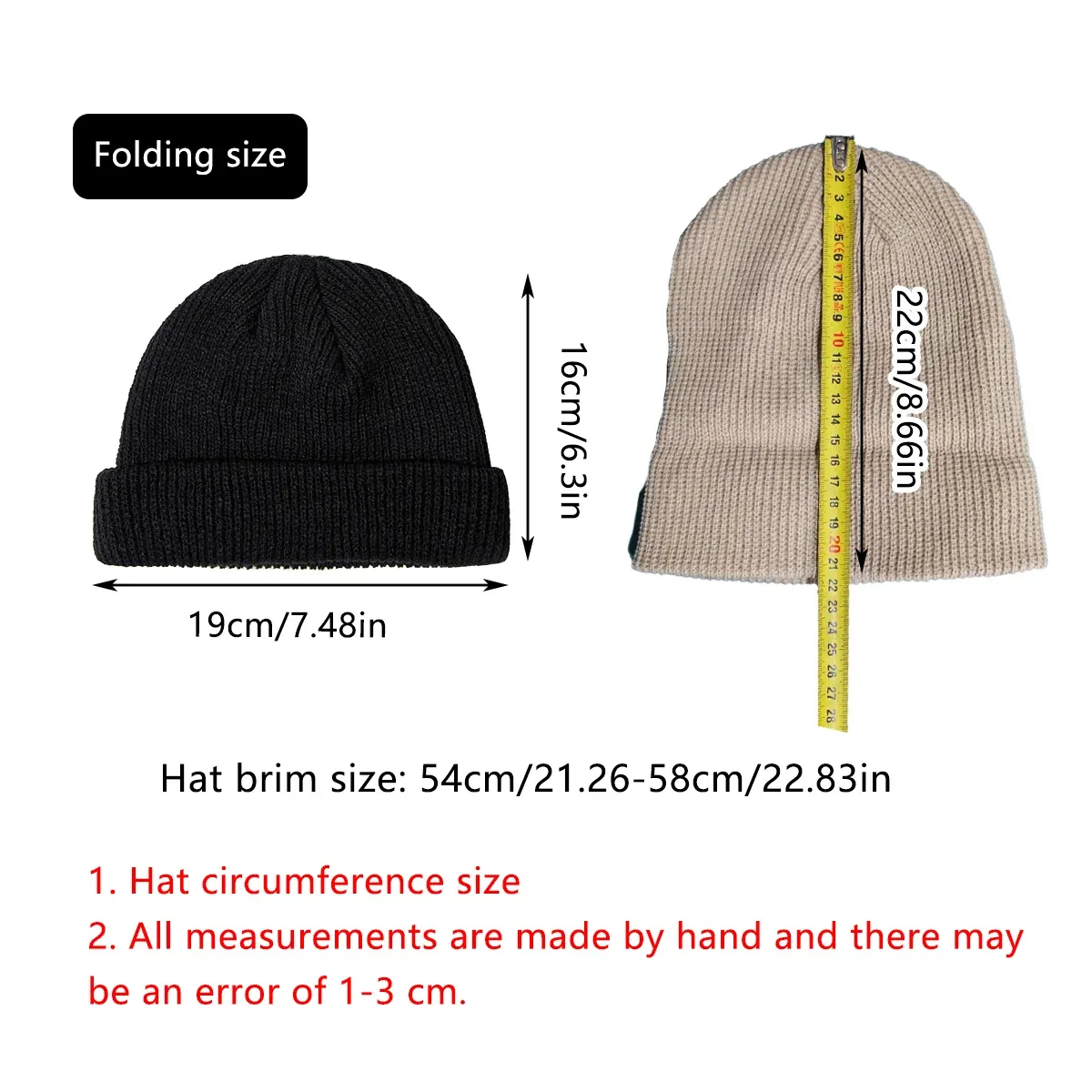 Men Women Mini Fisherman Beanie Winter Spring Hat Soft Knitted Docker Skull view 3