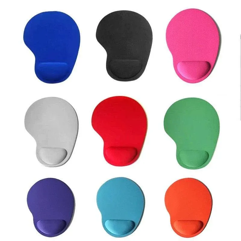 Comfort Mouse Pad with Built In Wrist Support Non Slip Ergonomic Mice Mat - Pink view 3