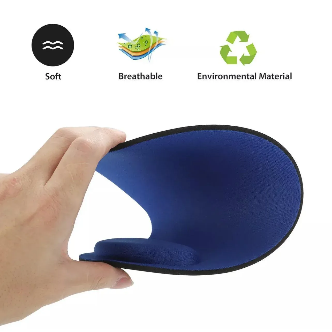 Comfort Mouse Pad with Built In Wrist Support Non Slip Ergonomic Mice Mat - Pink view 5