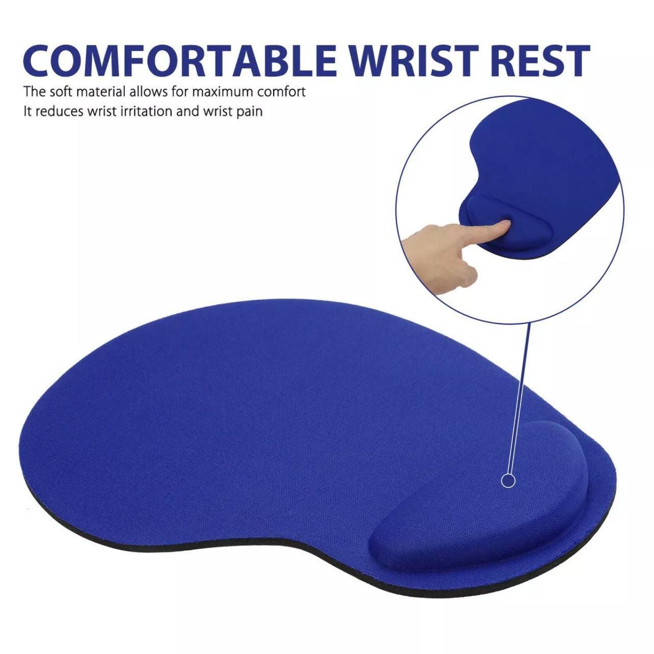 Comfort Mouse Pad with Built In Wrist Support Non Slip Ergonomic Mice Mat - Pink view 9