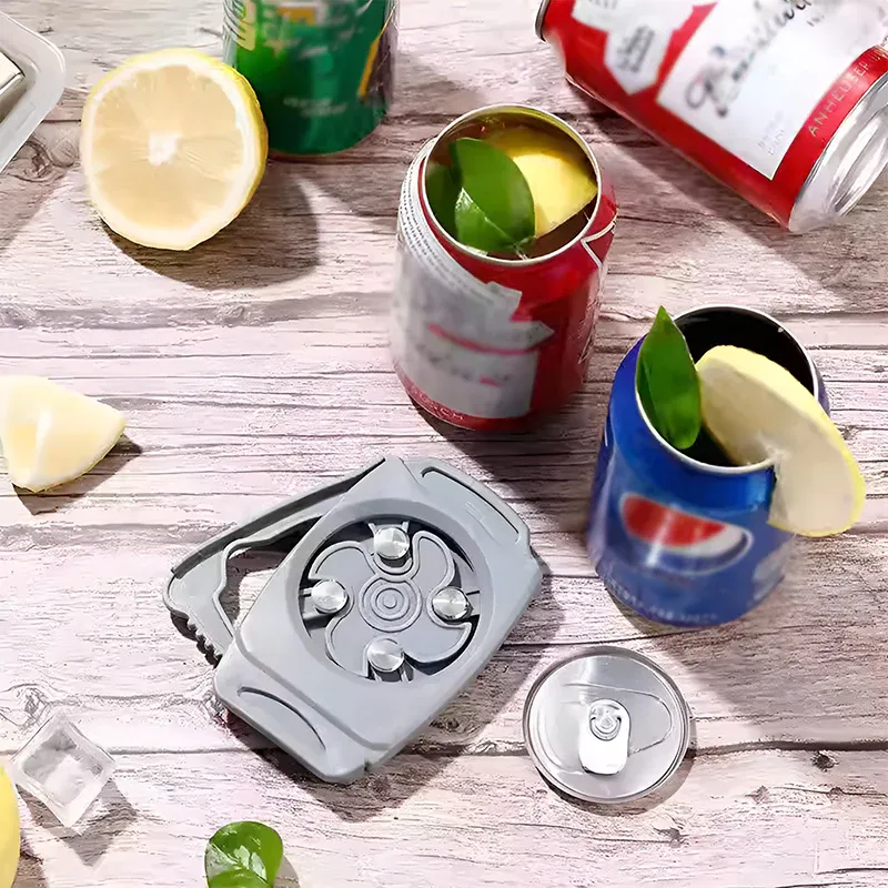 Topless Can Opener Manual Kitchen Tool for Beer Soda and Tin Bottles - Red view 11