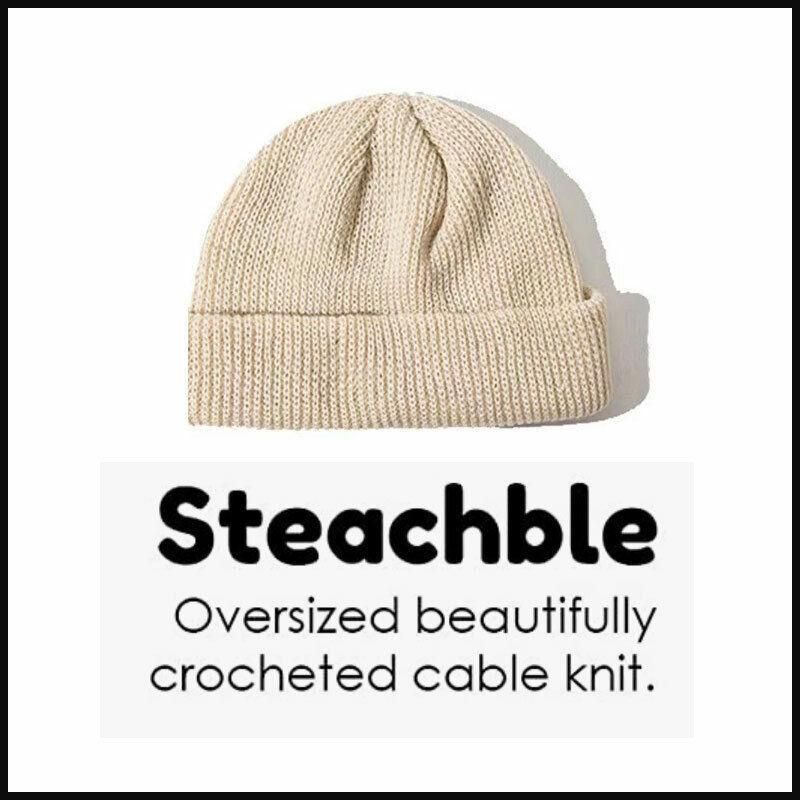 Men Women Mini Fisherman Beanie Winter Spring Hat Soft Knitted Docker Skull view 10