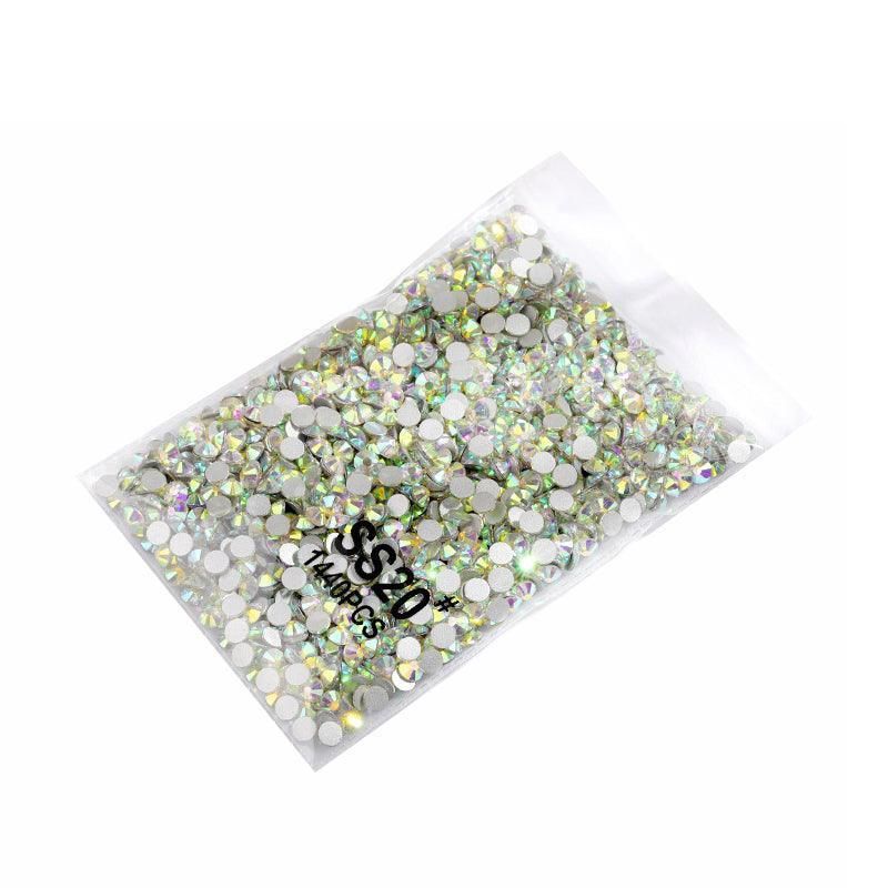 1440Pcs Glitter Rhinestones Crystal Flat Clear Bottom Glass Nail Art Nail