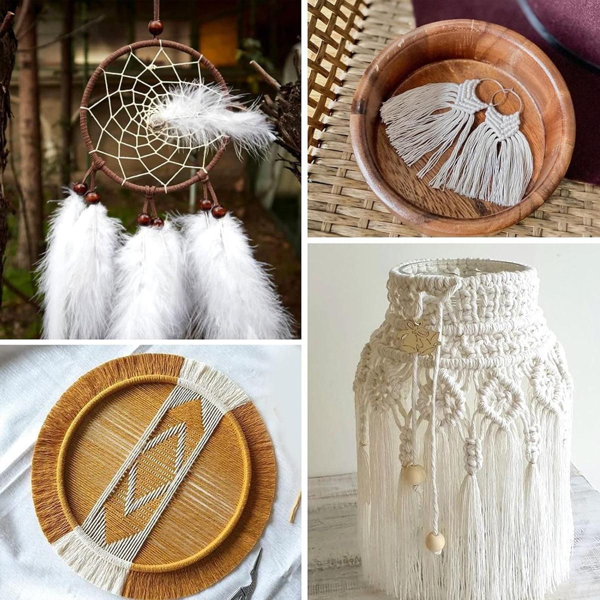 Cotton Rope Macrame Cord 1-12mm DIY Craft Tapestry Binding Decorative String view 12