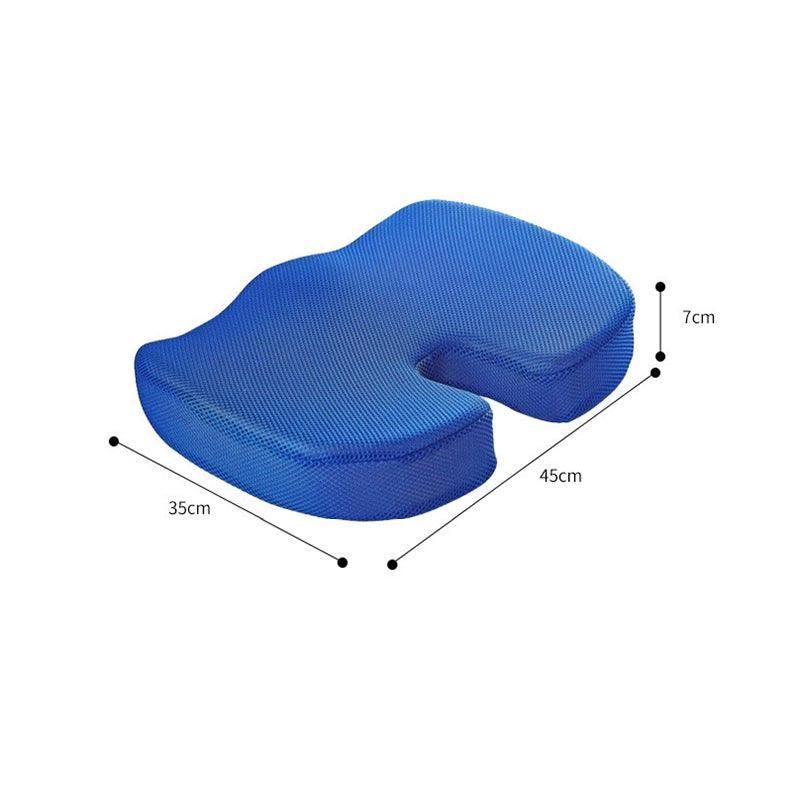 Orthopaedic Memory Foam Seat Cushion Support Back Pain Chair Pillow Car - Grey view 13