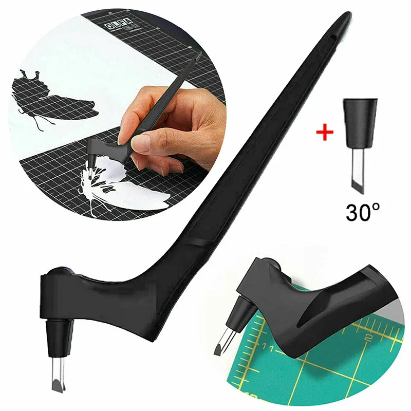 360-Degree Rotating Craft Cutting Tool with Precision Blade for Craft Art - Red view 7