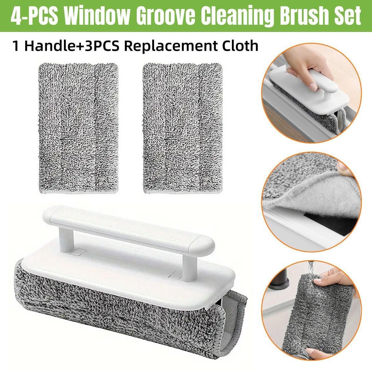 Window Groove Cleaning Brush Removable Door Gap Cleaner Dead Angle Wiper Tool — image 1
