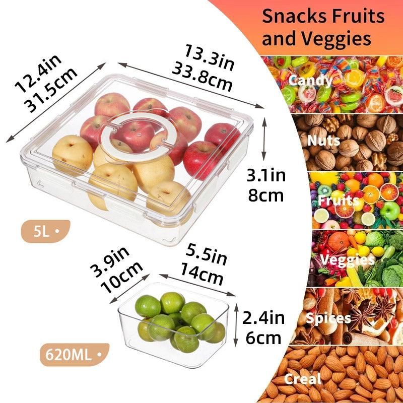 Portable Household Kitchen Refrigerator Storage Box Food Organizer Fresh view 4