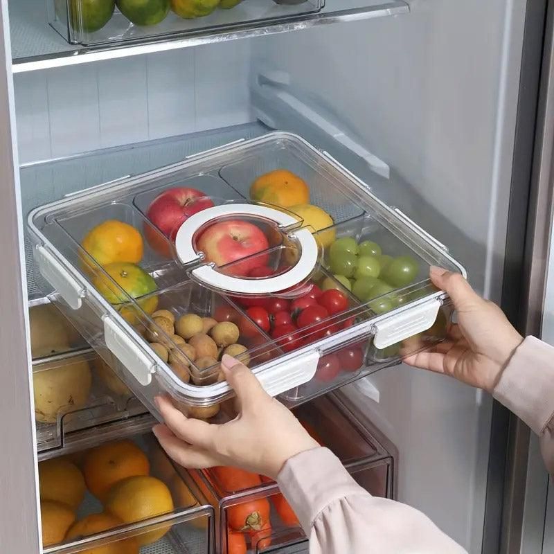 Portable Household Kitchen Refrigerator Storage Box Food Organizer Fresh view 9