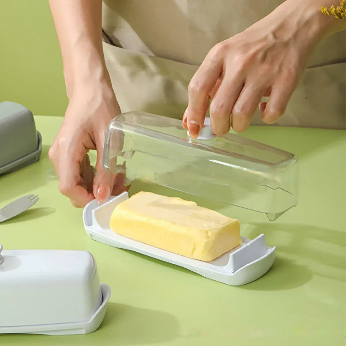 Butter Cheese Box Crisper Fruit Storage Container Multipurpose Food Organizer view 6